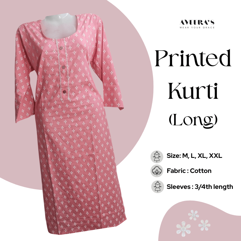 Printed Kurti (Long)
