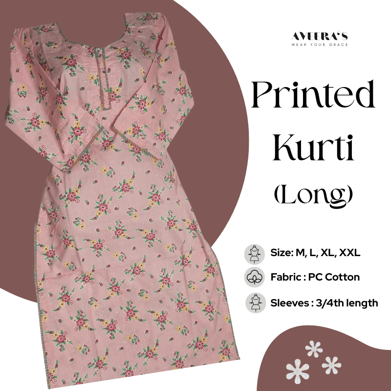 Printed Kurti (Long)