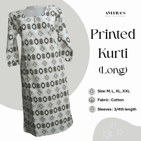 Printed Kurti (Long)