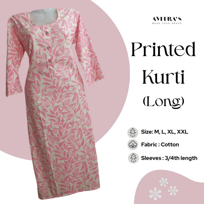 Printed Kurti (Long)