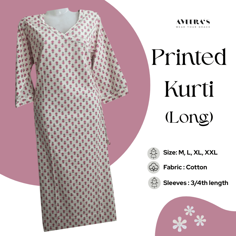 Printed Kurti (Long)