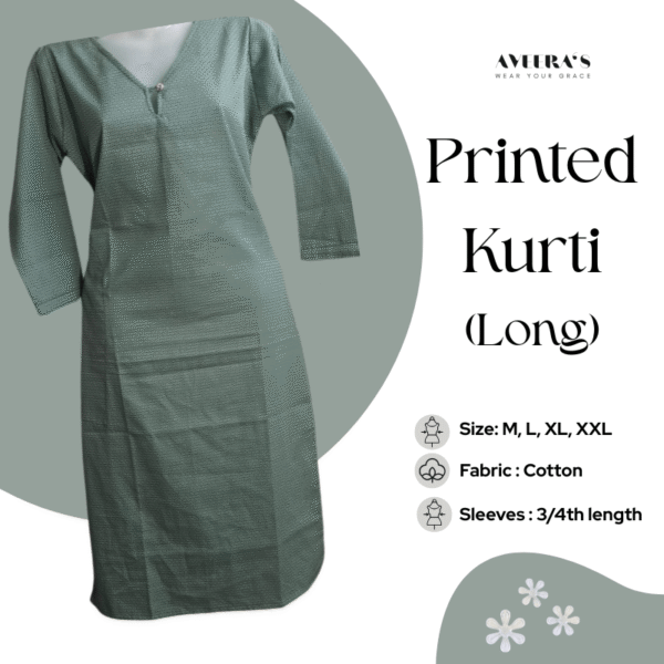 Printed Kurti (Long)
