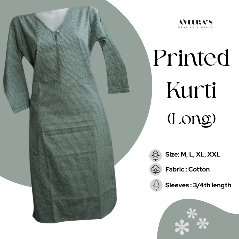 Printed Kurti (Long)